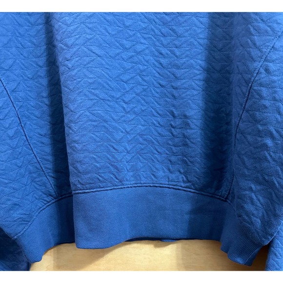 NWT, All In Motion Women’s Sz Med Blue Comfy Patterned Sweatshirt Kangaroo Pouch - Picture 8 of 13